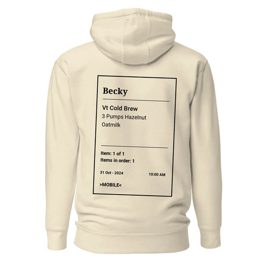 Coffee Shop Hoodie - Bone